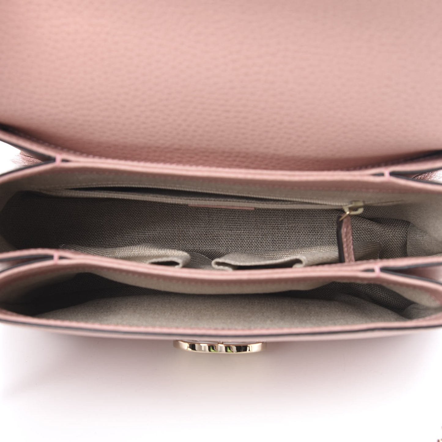 Dollar Calfskin Interlocking G Top Handle Shoulder Bag Soft Pink