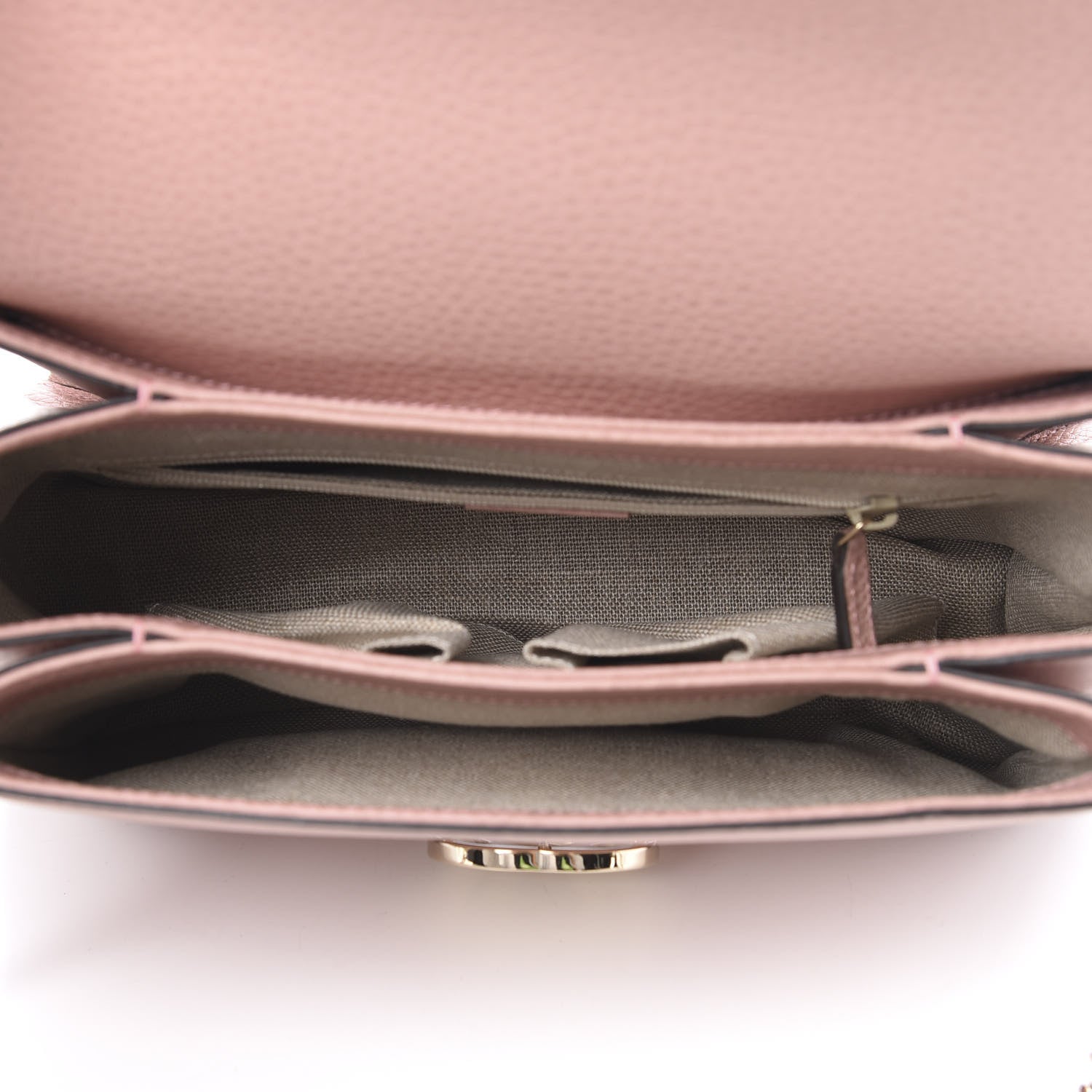 Gucci Dollar Calfskin Interlocking G Top Handle Shoulder Bag Soft Pink 5 of 10
