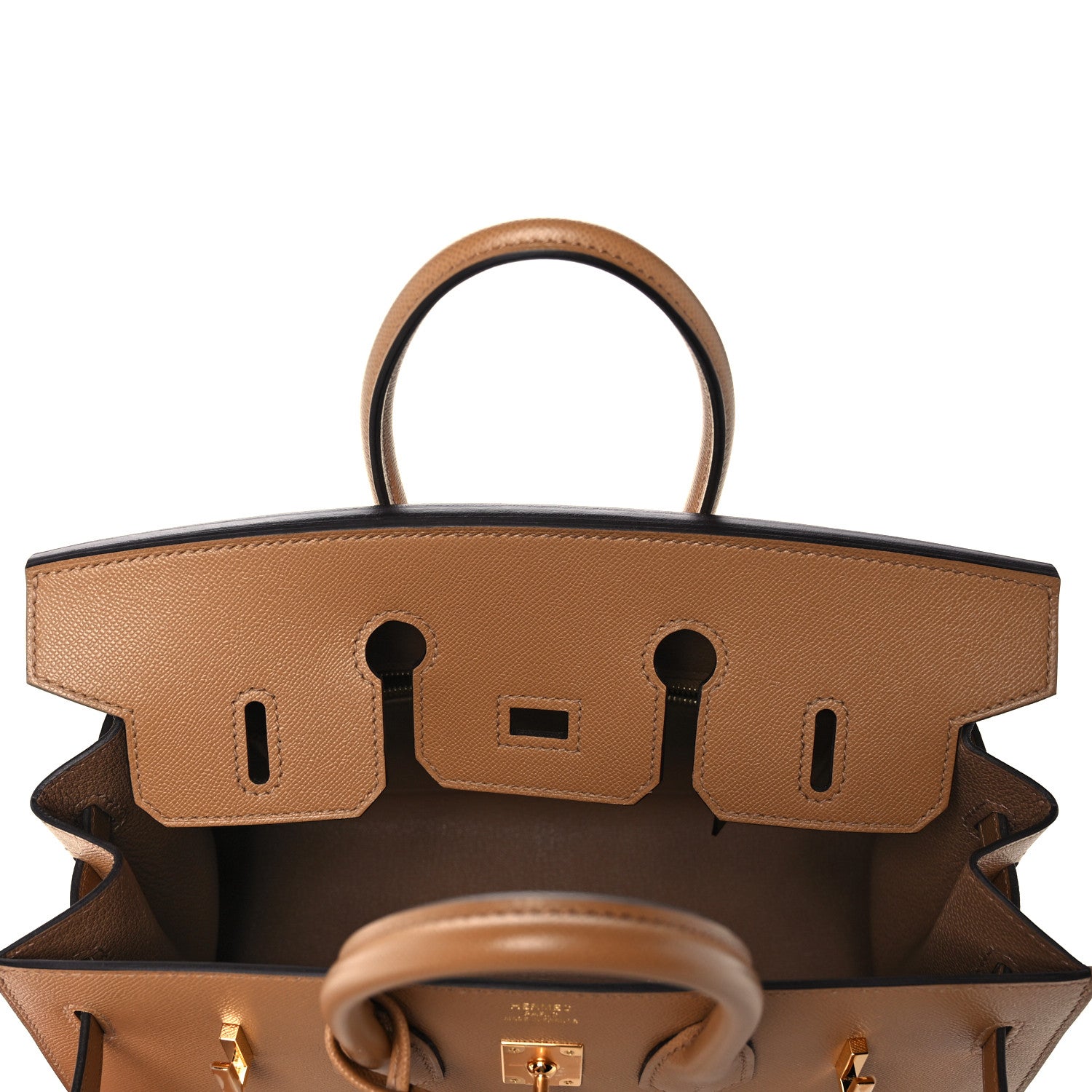 Hermes Madame Calfskin Birkin Sellier 25 Chai 18 of 35