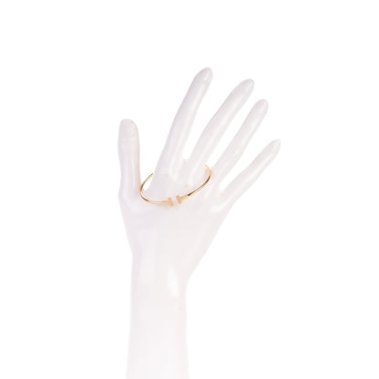 Tiffany 18K Yellow Gold Narrow T Wire Bracelet 2 of 4