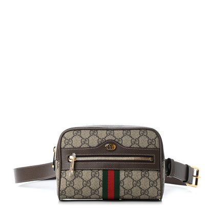 Gucci GG Supreme Monogram Web Small Ophidia Belt Bag 85 34 Dark Brown 1 of 6