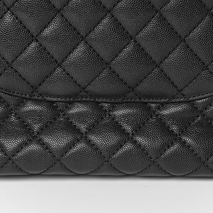 Chanel Caviar Quilted Large Coco Handle Flap Black 9 of 13
