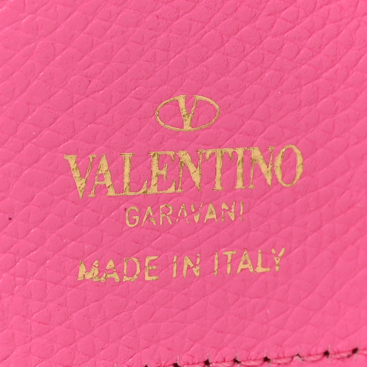 Valentino Garavani Calfskin Vlogo Zip Wallet Feminine Pink 6 of 7