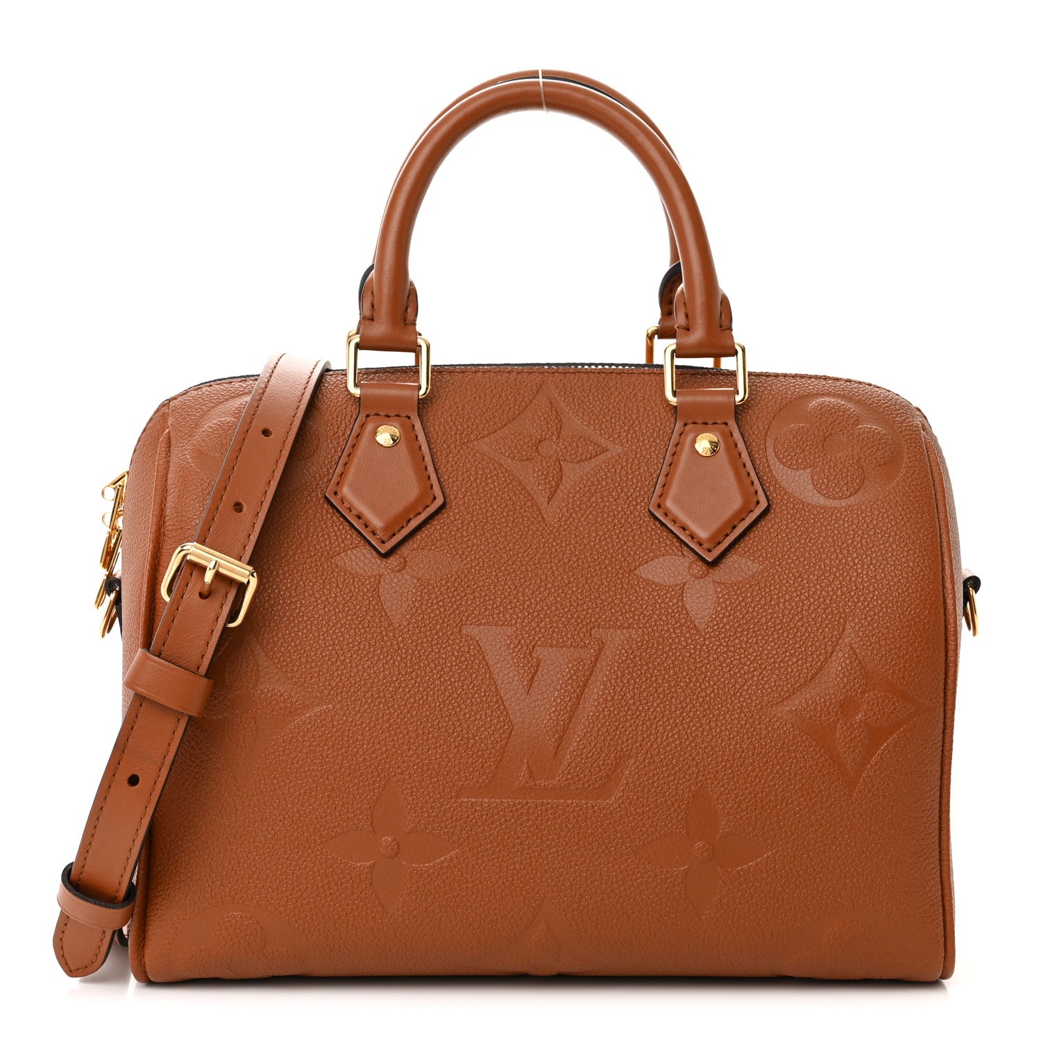 Louis Vuitton Empreinte Monogram Giant Speedy Bandouliere 25 Cognac 1 of 10