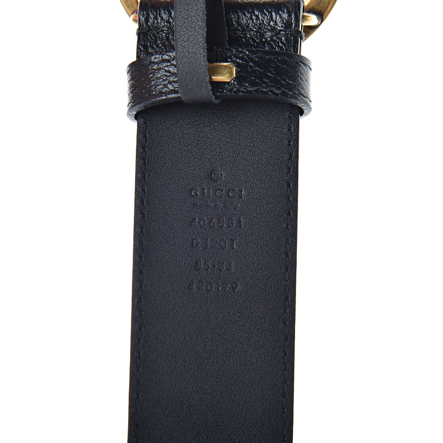 Textured Calfskin Double G 40mm Belt 85 34 Black