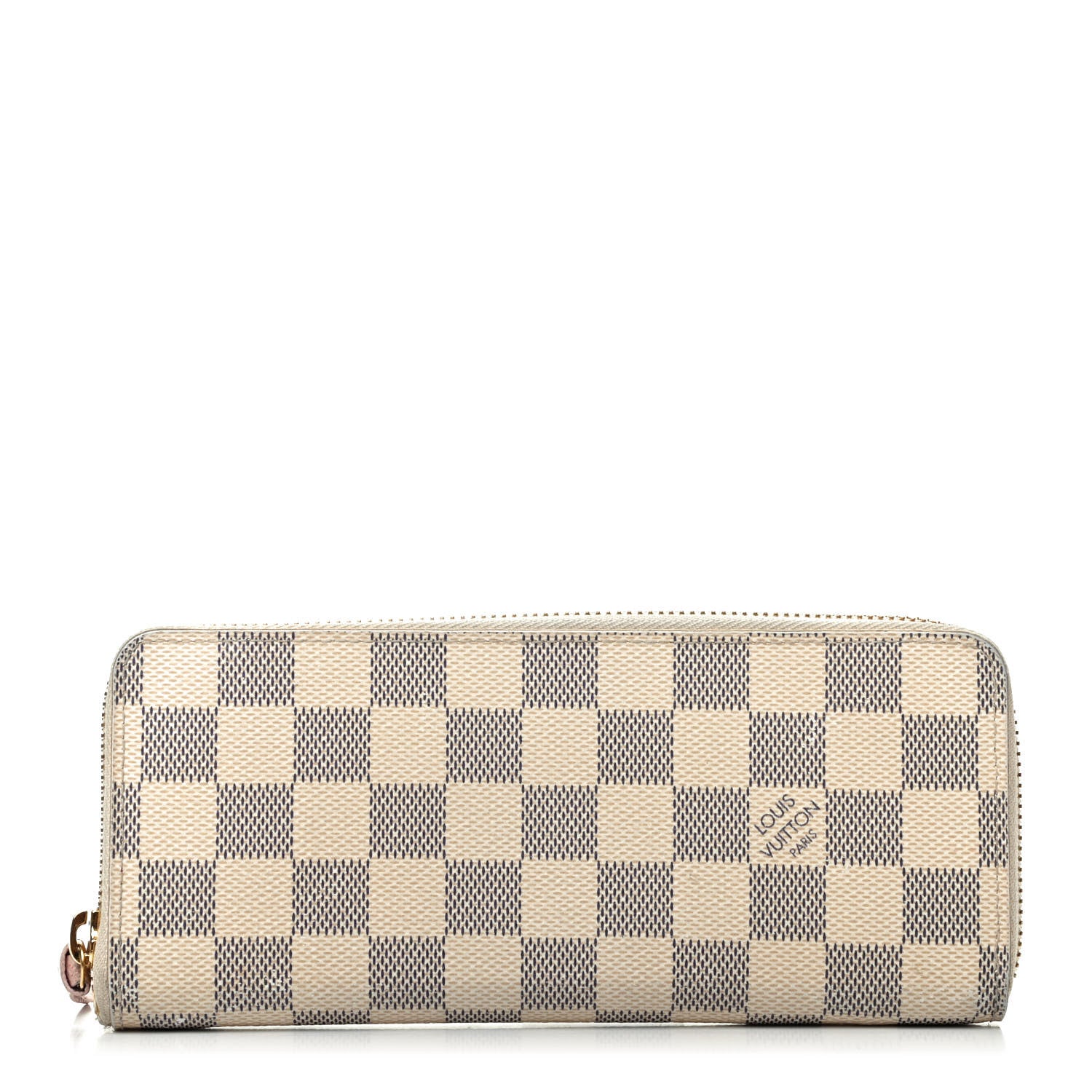 Louis Vuitton Damier Azur Clemence Wallet Rose Ballerine 1 of 8