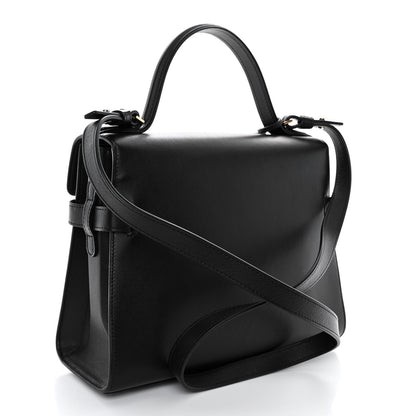 Delvaux Calfskin MM Tempete Satchel Black 3 of 11