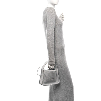 Alexander Wang Metallic Ribbed Knit Small Ryan Bag Silver 2 of 9