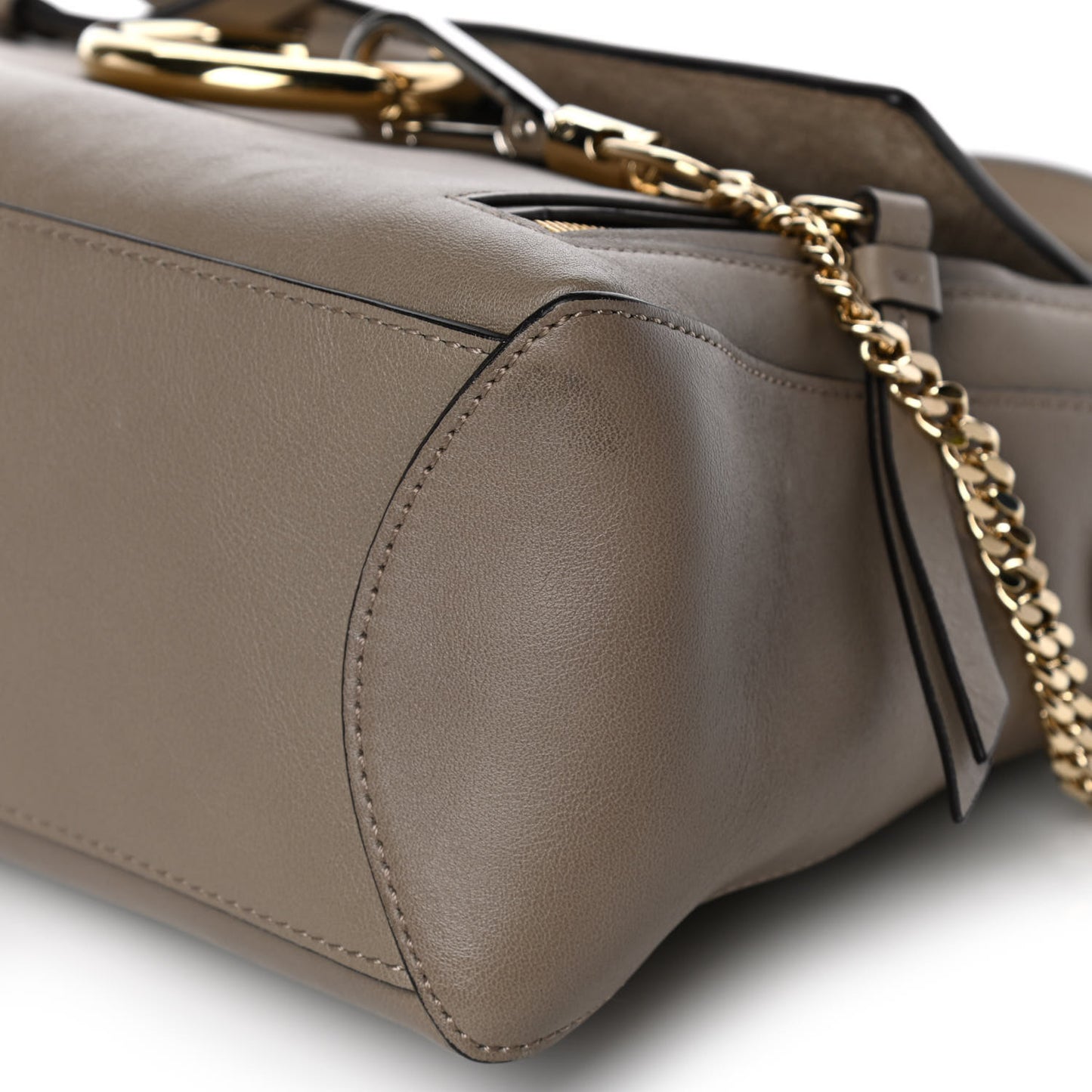 Calfskin Small Faye Day Shoulder Bag Motty Grey