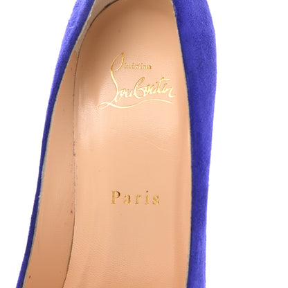 Christian Louboutin Veau Velours Candidate 100 Pumps 38.5 Purple Pop 7 of 8