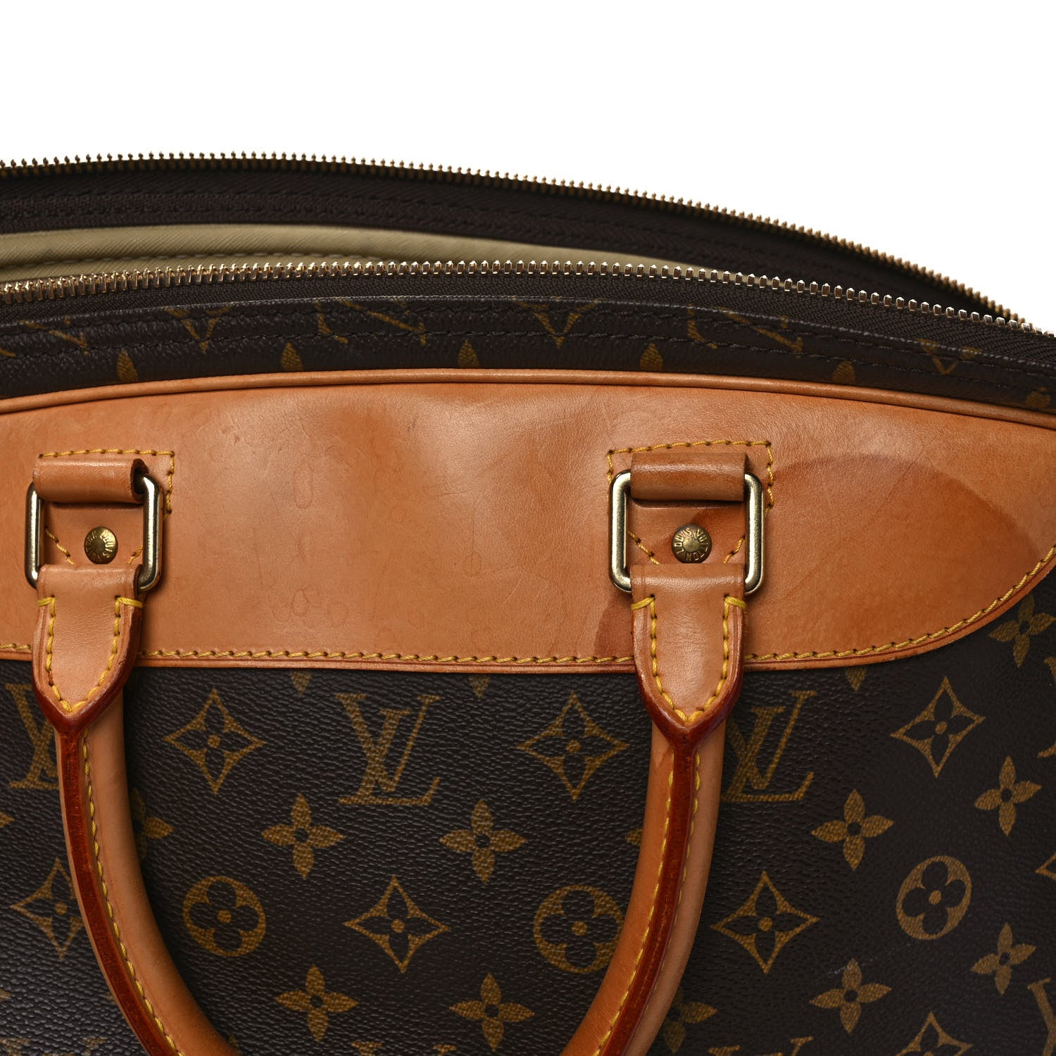 Louis Vuitton Monogram Alize 2 Compartment Luggage Travel Bag 12 of 17