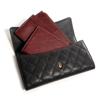 Chanel Caviar Travel Wallet Black 5 of 9