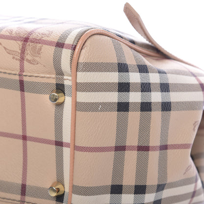 Burberry Haymarket Check Small Canterbury Tote Pale Coral Pink 14 of 14