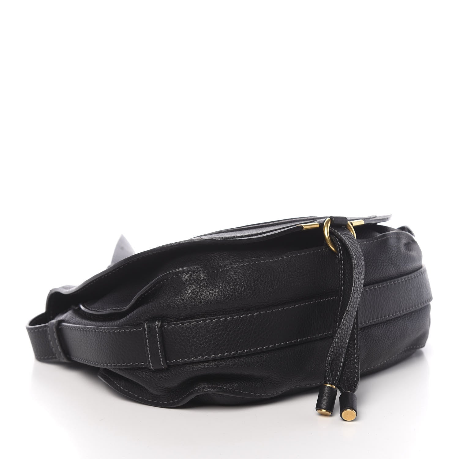 Chloe Calfskin Medium Marcie Round Crossbody Bag Black 4 of 12