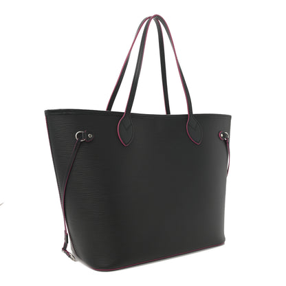Louis Vuitton Epi Neverfull MM Black Hot Pink 4 of 10