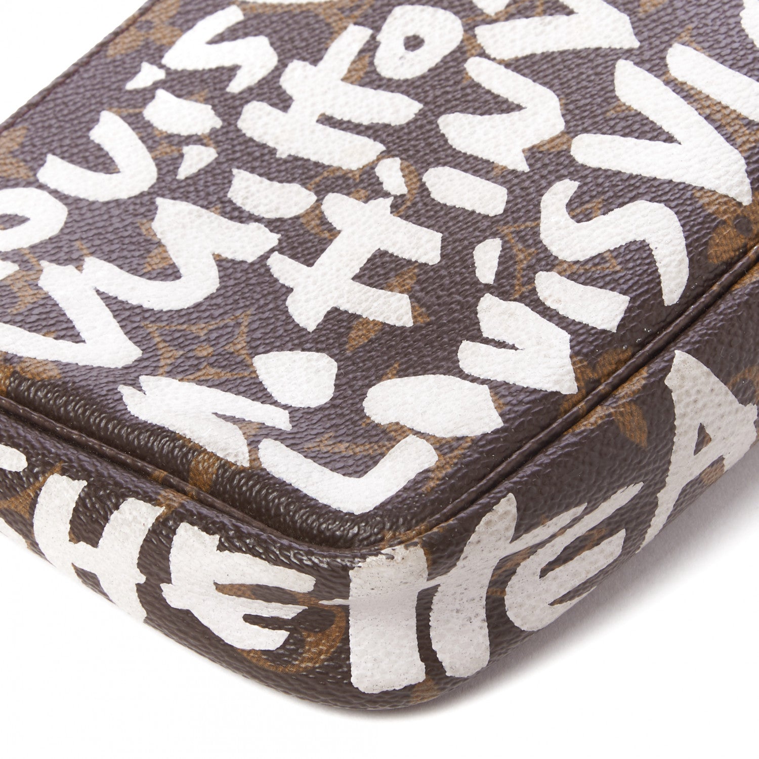 Louis Vuitton Monogram Graffiti Pochette Accessories Silver 5 of 8