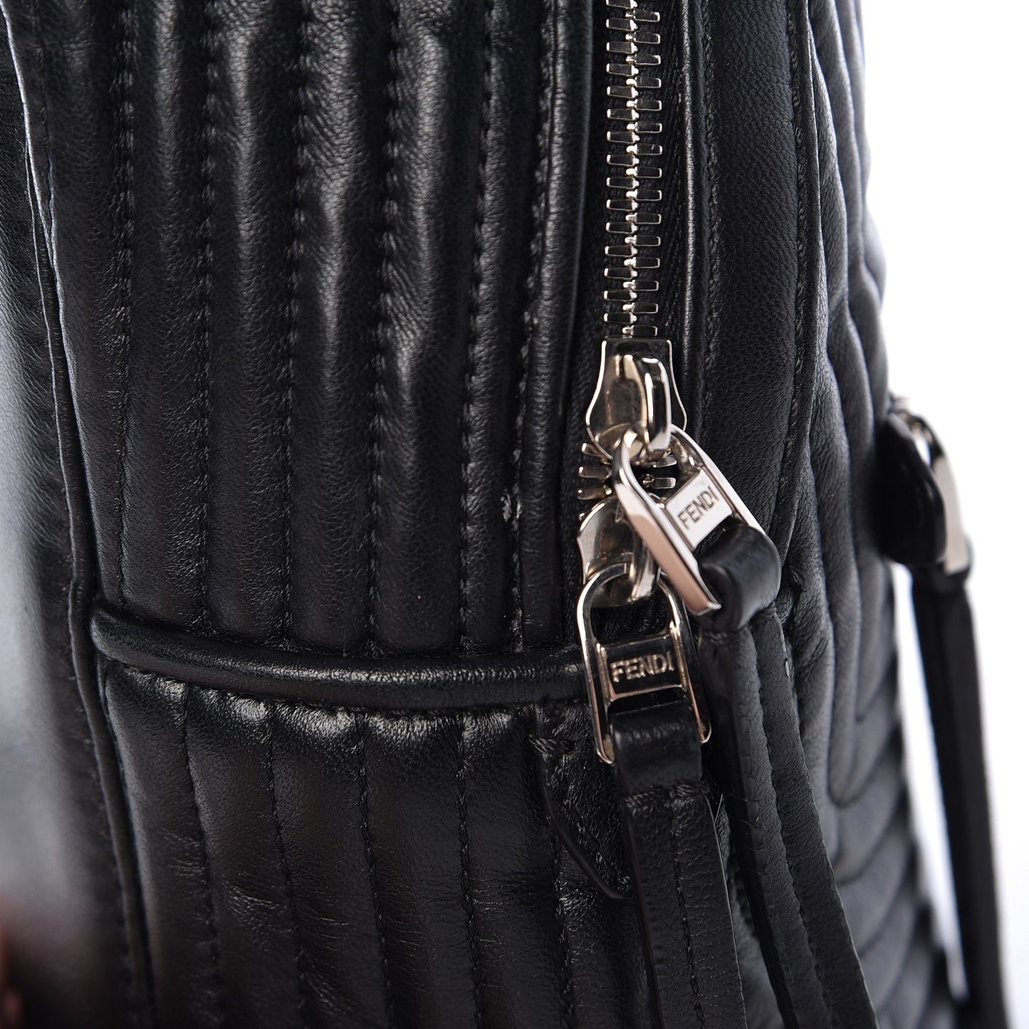 Shiny Nappa Trapuntata Mini Backpack Black