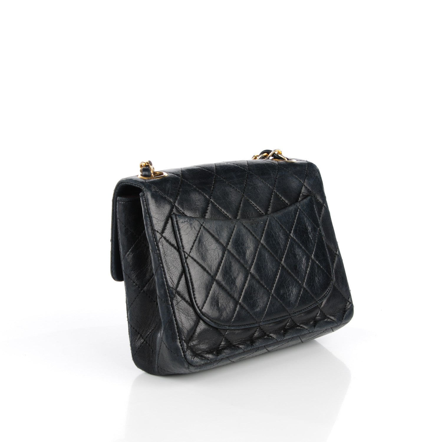 Chanel Lambskin Quilted Mini Square Flap Black 5 of 11