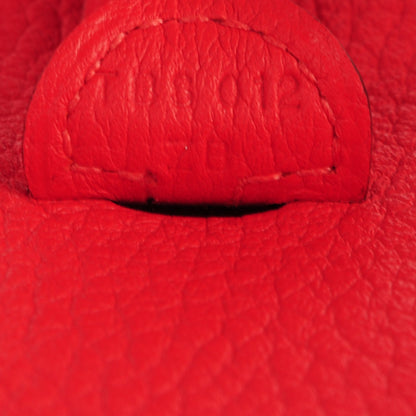 Hermes Taurillon Clemence Amazone Evelyne TPM Rouge Pivoine Rose Sakura 7 of 9