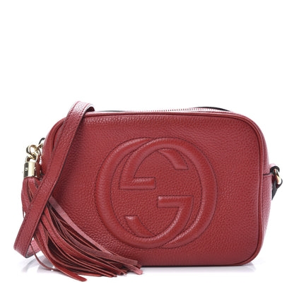 Gucci Pebbled Calfskin Small Soho Disco Bag Tabasco Red 1 of 15