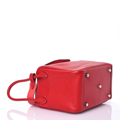 Hermes Taurillon Clemence Verso Lindy 26 Rouge Casaque Bougainvillea 4 of 19