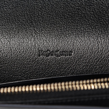 Saint Laurent Calfskin Monogram Belle de Jour Chain Clutch Black 6 of 12