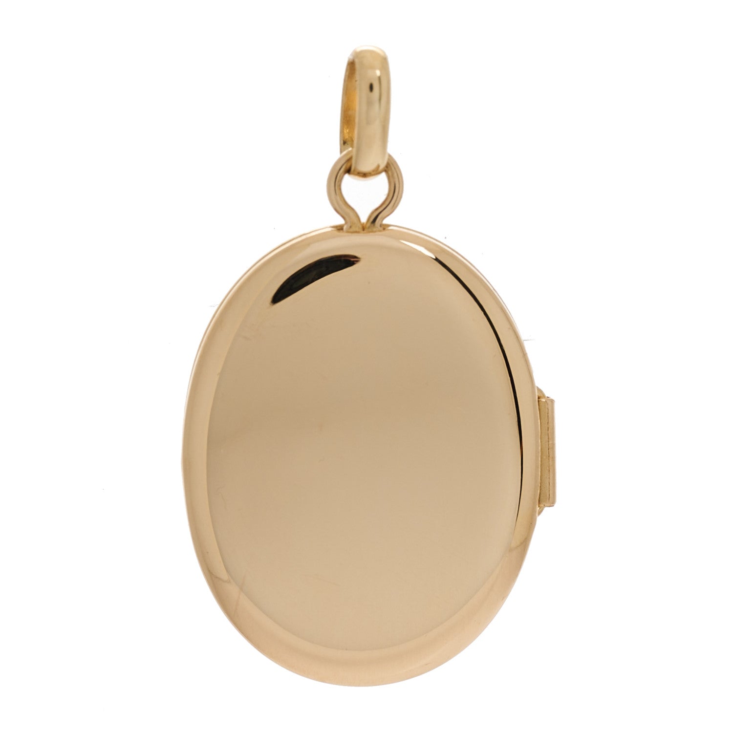 Tiffany 14K Yellow Gold Oval Locket Pendant 2 of 3