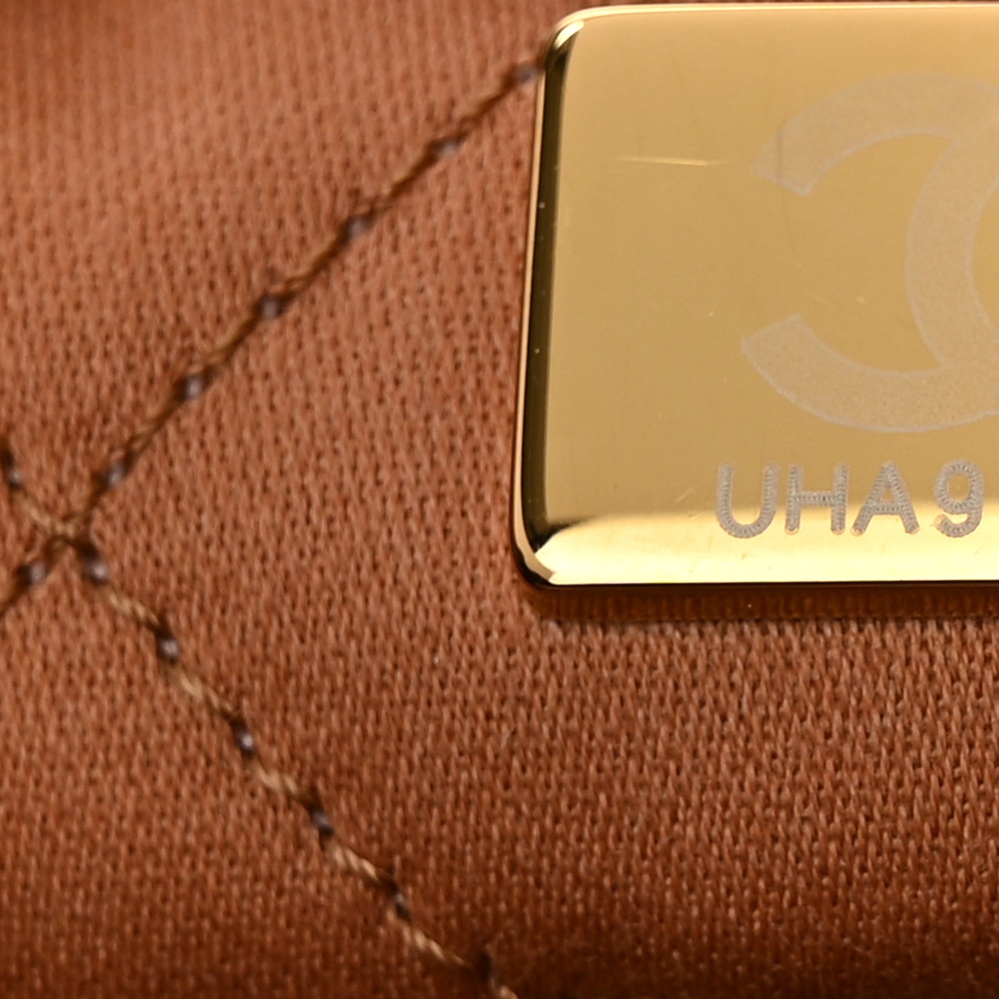 Shiny Calfskin Quilted Small Chanel 22 Camel