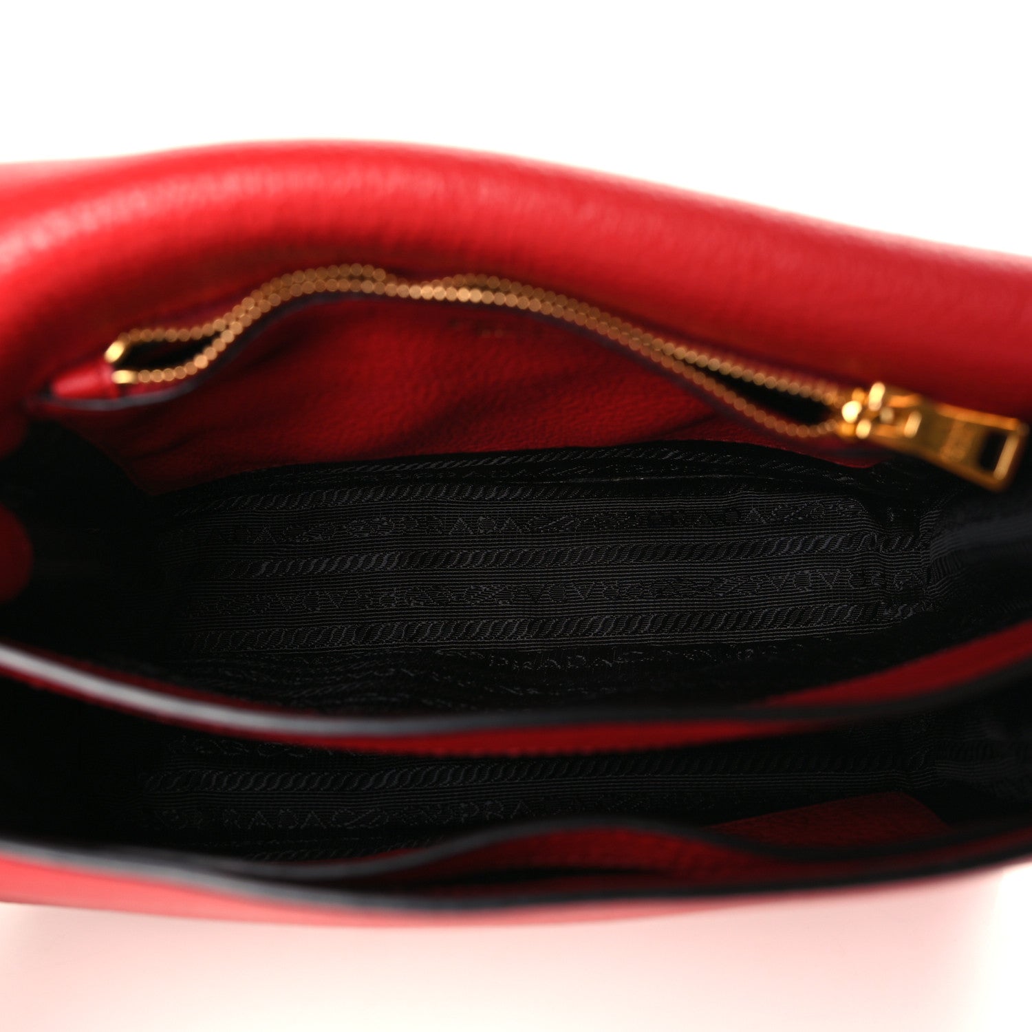 Prada Vitello Daino Flap Crossbody Rosso 4 of 8