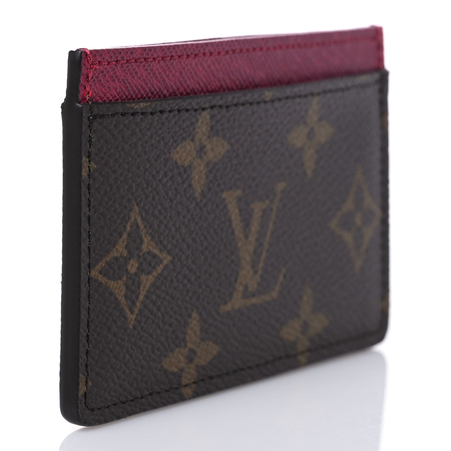 Monogram Card Holder Fuchsia