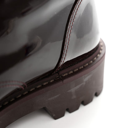 Louis Vuitton Patent Territory Ranger Boots 37.5 Bordeaux 16 of 16
