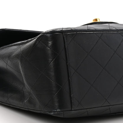 Chanel Lambskin Quilted XL Jumbo Single Flap Black 9 of 11
