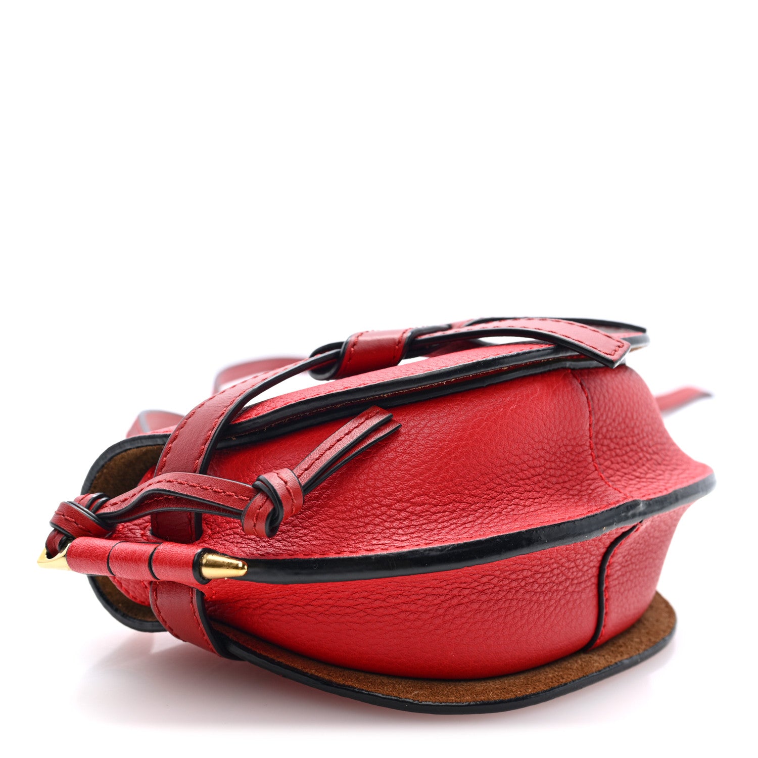 Loewe Grained Calfskin Mini Gate Crossbody Bag Scarlet Burnt Red 3 of 8