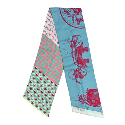 Hermes Silk Ex-Libris en Cravates Maxi Twilly 2 of 4