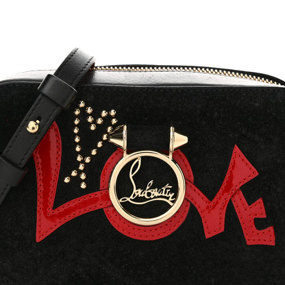 Christian Louboutin Suede Calfskin Love Rubylou Crossbody Black 8 of 13