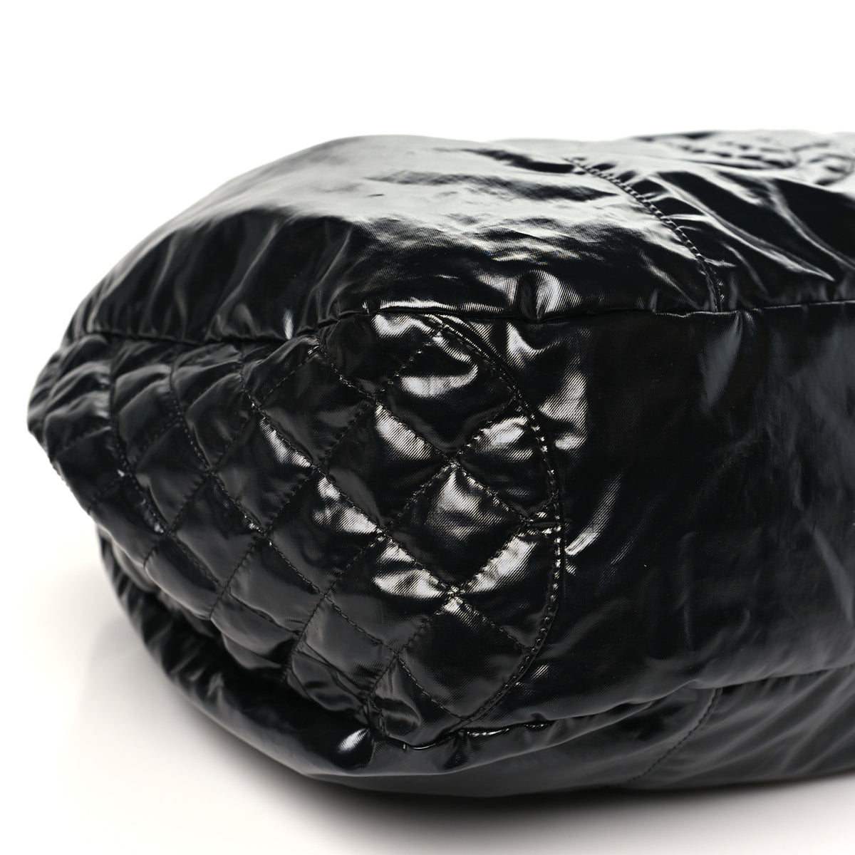 Nylon Quilted Cabas  Black