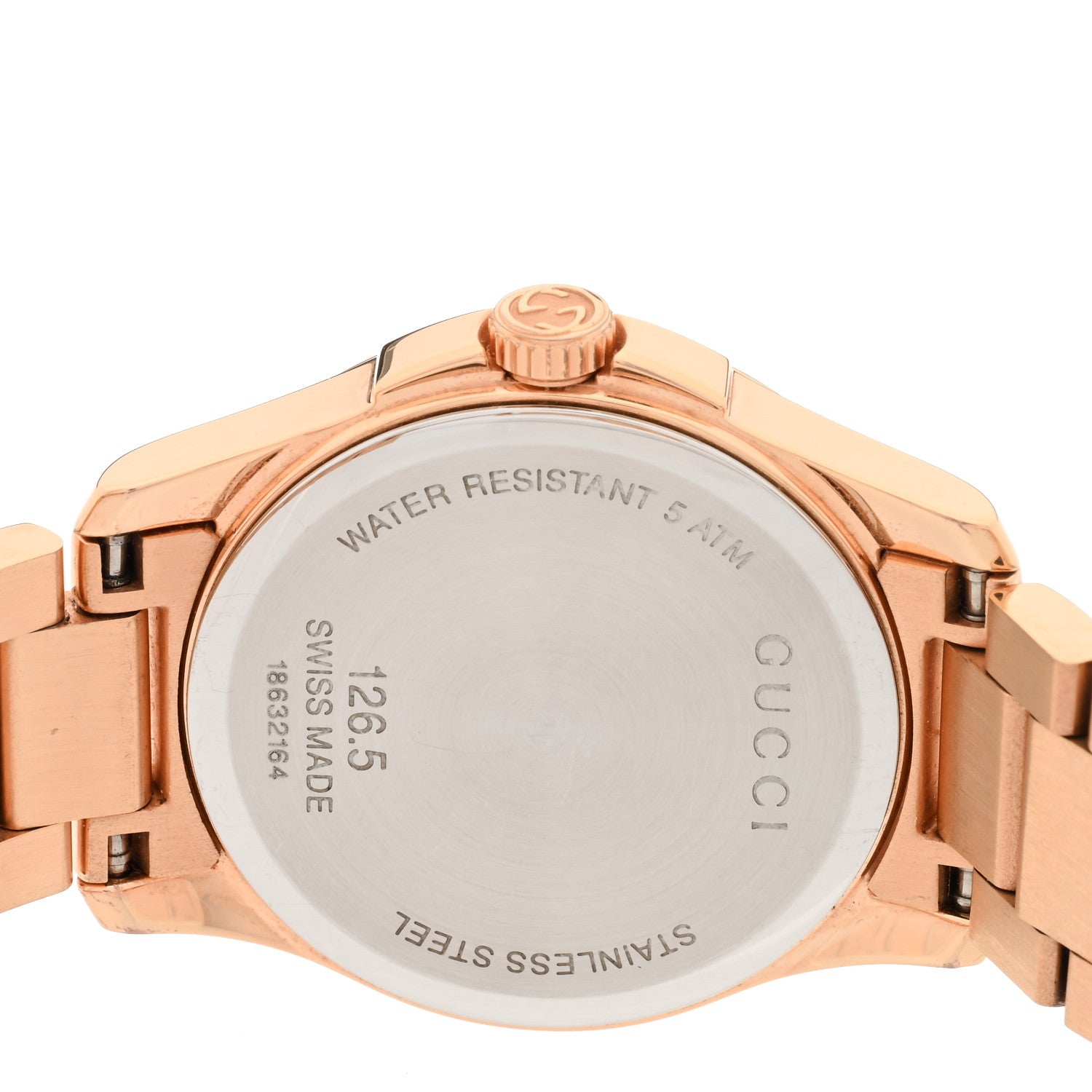 Gucci Stainless Steel 27mm G-Timeless Diamante Quartz Watch Rose 4 of 4
