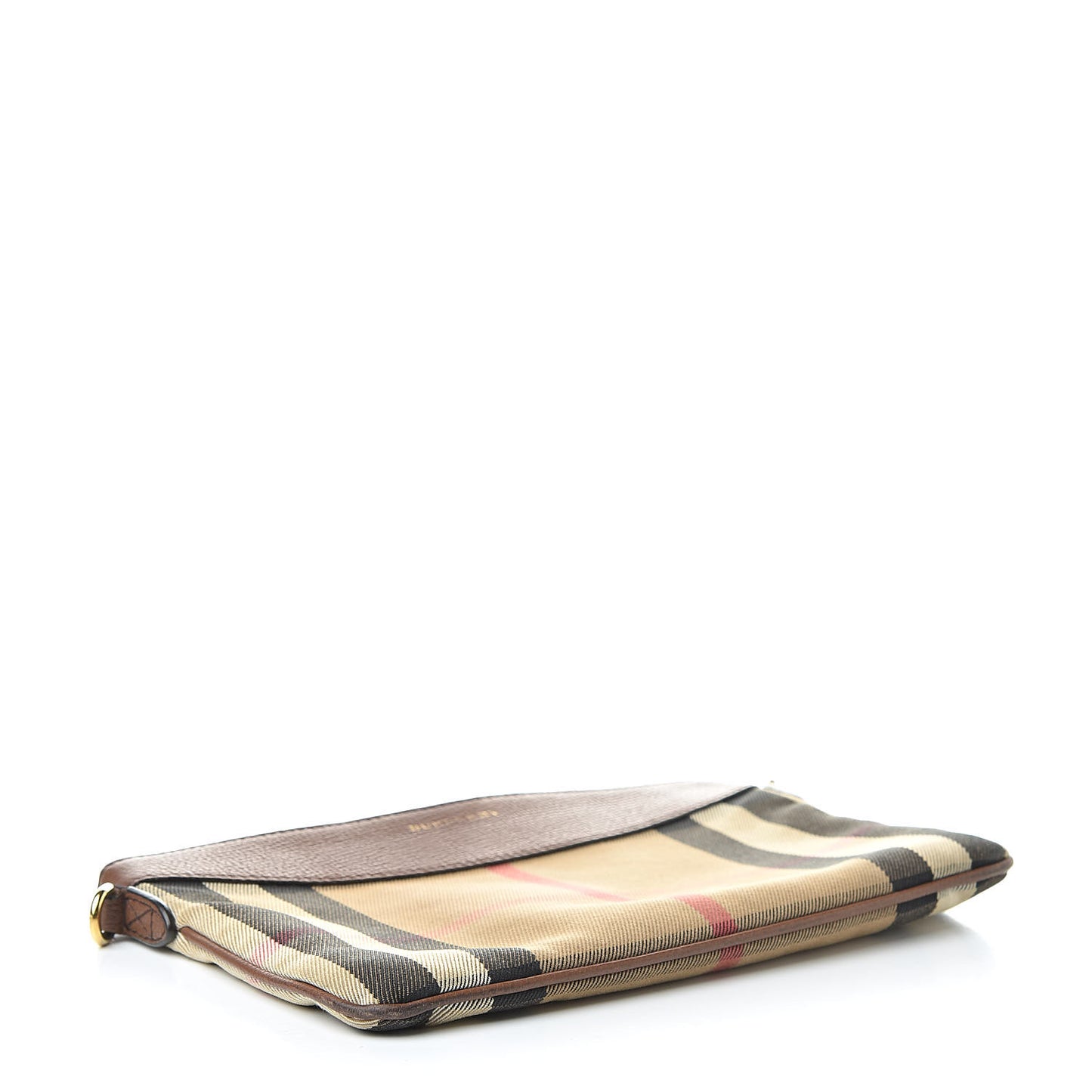 House Check Derby Peyton Crossbody Clutch Bag Tan