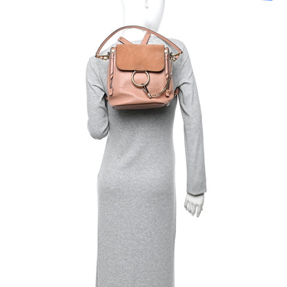 Chloe Suede Calfskin Medium Faye Backpack Nougat 2 of 9