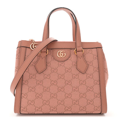 Gucci GG Supreme Monogram Small Ophidia Tote Bag Pink 1 of 11