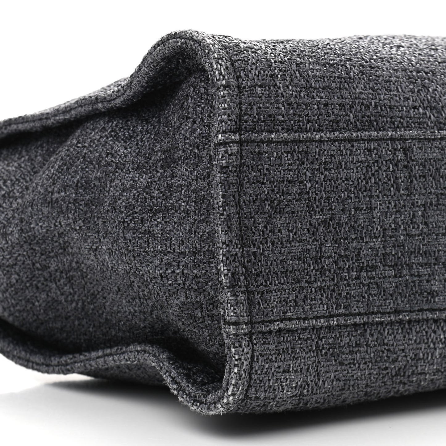 Lurex Boucle Small Deauville Tote Black