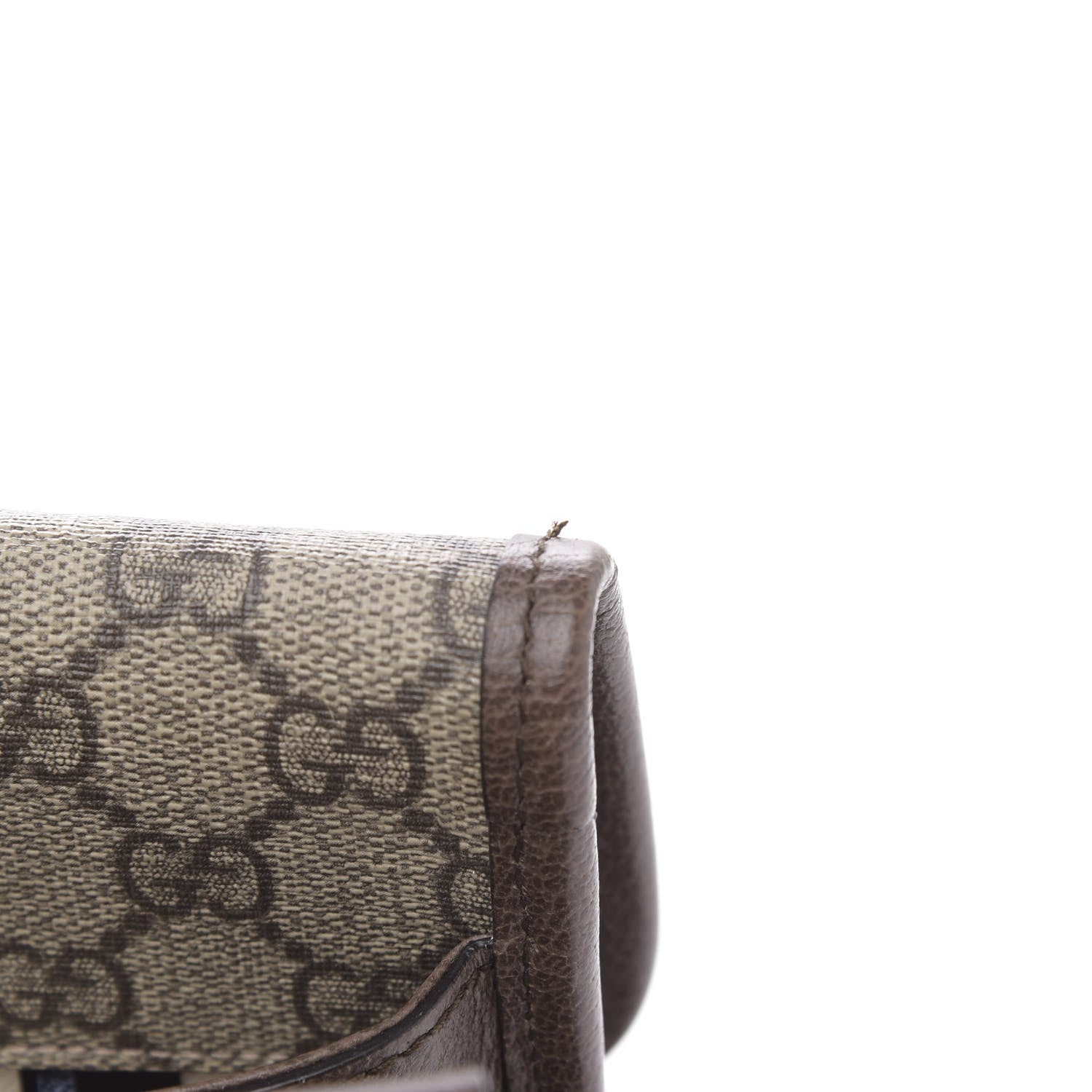 Gucci GG Supreme Monogram Web Small Neo Vintage Double Flap Messenger Bag Beige New Acero 12 of 13