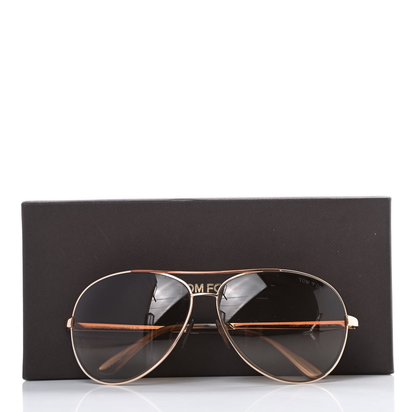Metal Charles Aviator Sunglasses TF35 Gold