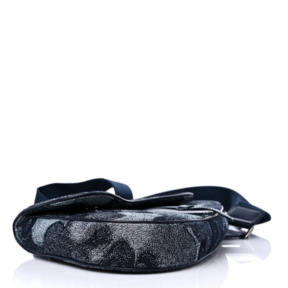Christian Dior X Peter Doig Denim Camouflage Saddle Bag 4 of 10