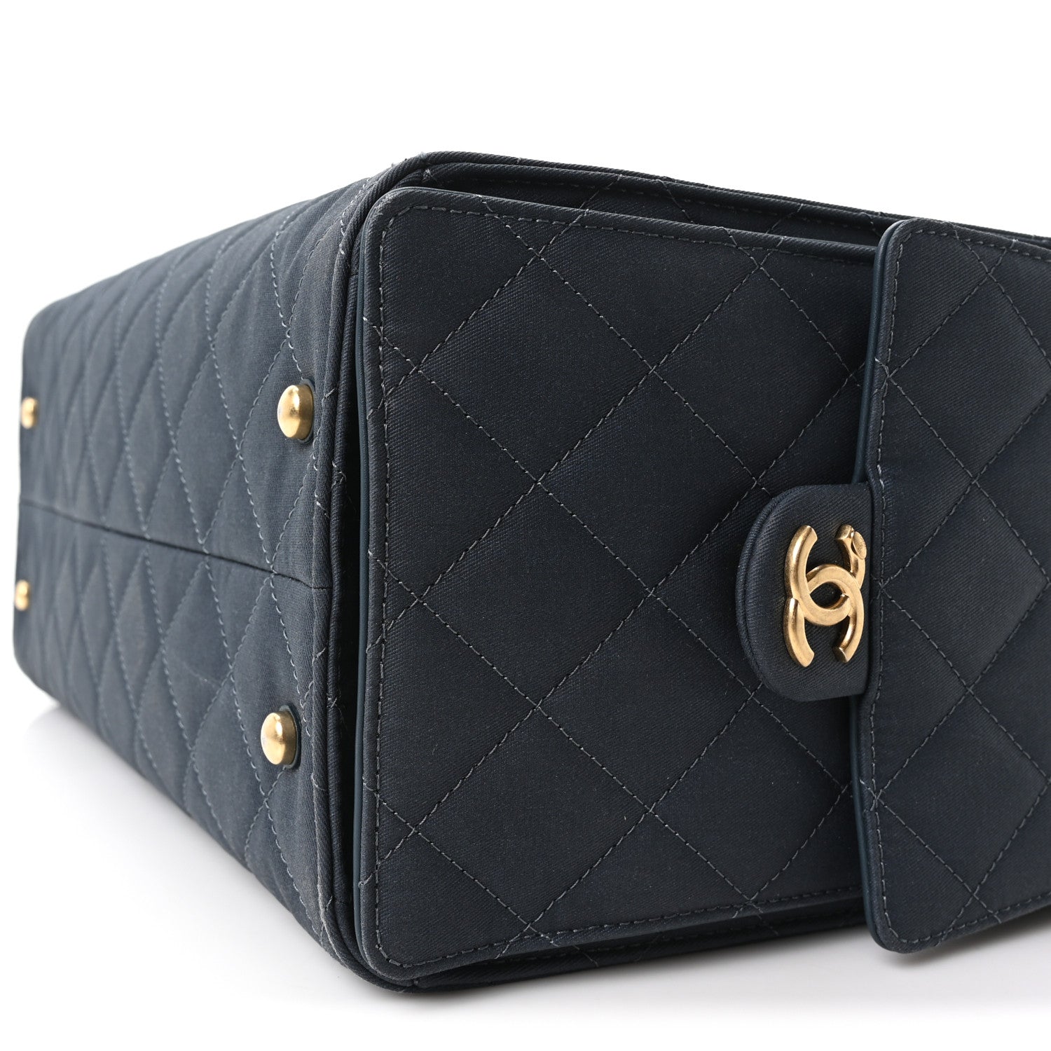 Chanel Canvas Quilted Medium Chanel 25 Handbag Dark Blue 10 of 10