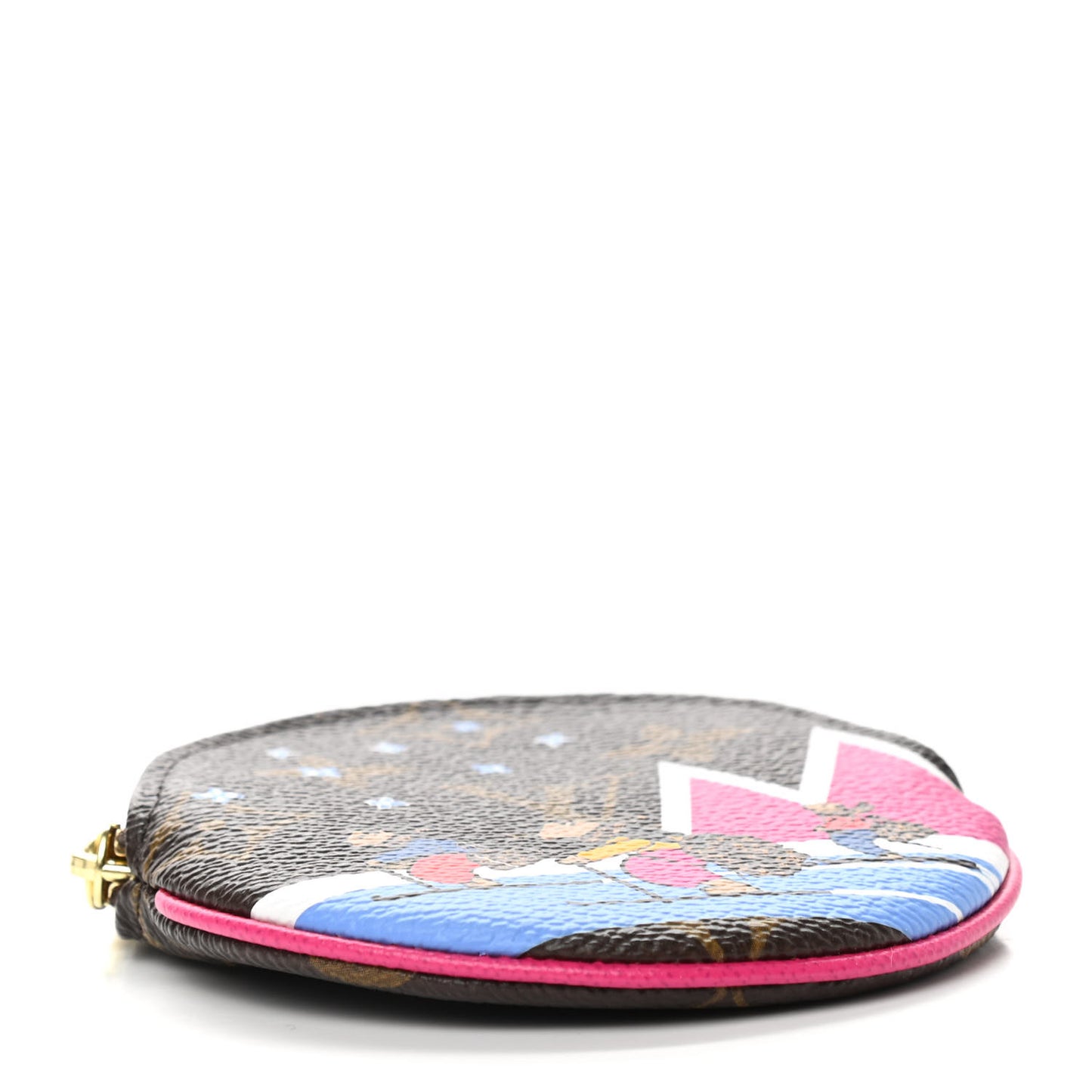 Monogram 2018 Christmas Animation Round Coin Purse