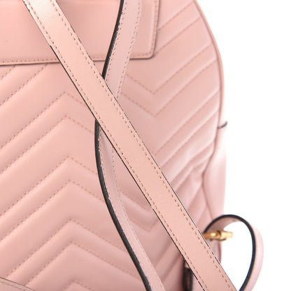 Gucci Calfskin Matelasse GG Marmont Dome Backpack Perfect Pink 10 of 11
