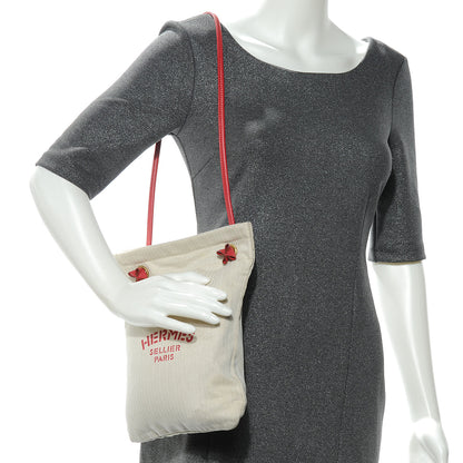 Hermes Cotton Aline Small Shoulder Bag Red 2 of 7