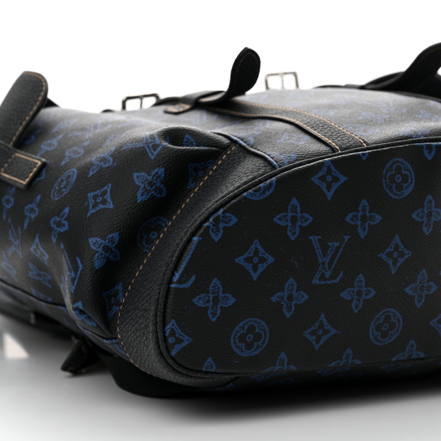 Monogram LV Record Christopher MM Backpack Blue