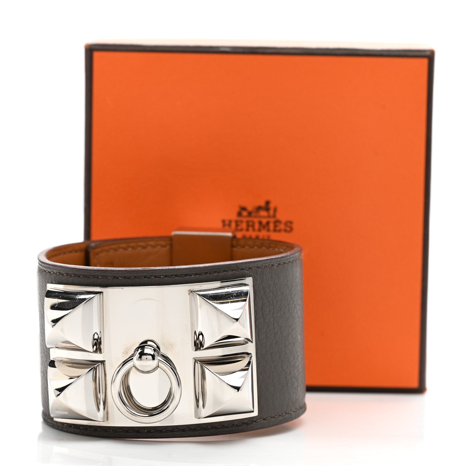 Hermes Swift Collier De Chien CDC Bracelet S Etain 6 of 6